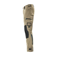 Byxor med knäfickor av Dyneema, stretchbyxor, ljus khaki