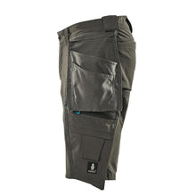 Shorts, avtagbara hängfickor, stretchiga hantverksshorts, mörk antracit