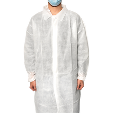 MaiMed-Coat V, besöksrock av fleece med 4 tryckknappar, ca. 120 cm