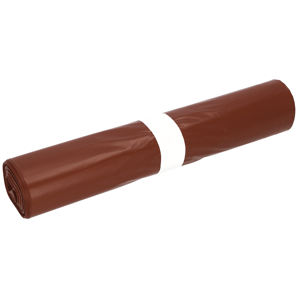 En rulle EMIL DEISS KG (GmbH + Co.) DEISS 17702 - 575x1000 mm Typ 60 brun | Rulle (25 stycken) är fast omslagen med ett vitt papperband och placerad på en enfärgad vit bakgrund.