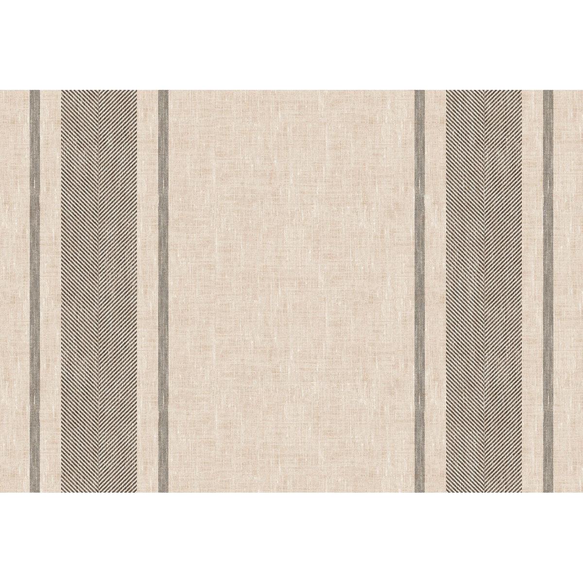 Det beige tyget med vertikala mörkgrå fiskbensränder ger designen struktur och stil - idealisk för Duni GmbH Malia Handduksservett 38x54 cm - Svart, mjuk och absorberande design | Förpackning (250 stycken).