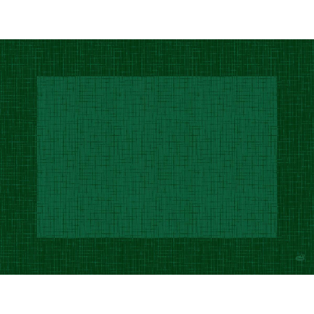 En geometrisk bild med en stor grön kvadrat i mitten på en mörkare grön bakgrund, båda med en korsande linjestruktur, inspirerad av Linnea jägergrön Dunicel-bordsunderlägg 30 x 40 cm (100 stycken) från Duni GmbH för ett elegant dukat bord.
