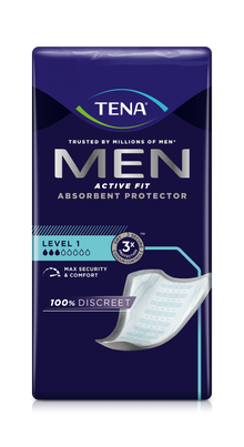 Tena Men Active Fit Level 1 Incontinence Insert | Pack (24 stycken)