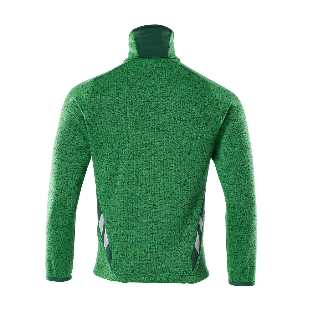 Stickad tröja med kofta med dragkedja