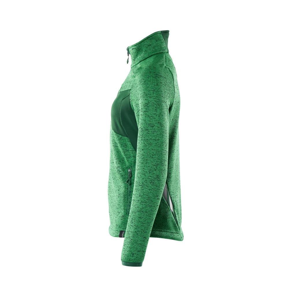 Stickad tröja med dragkedja, damkofta
