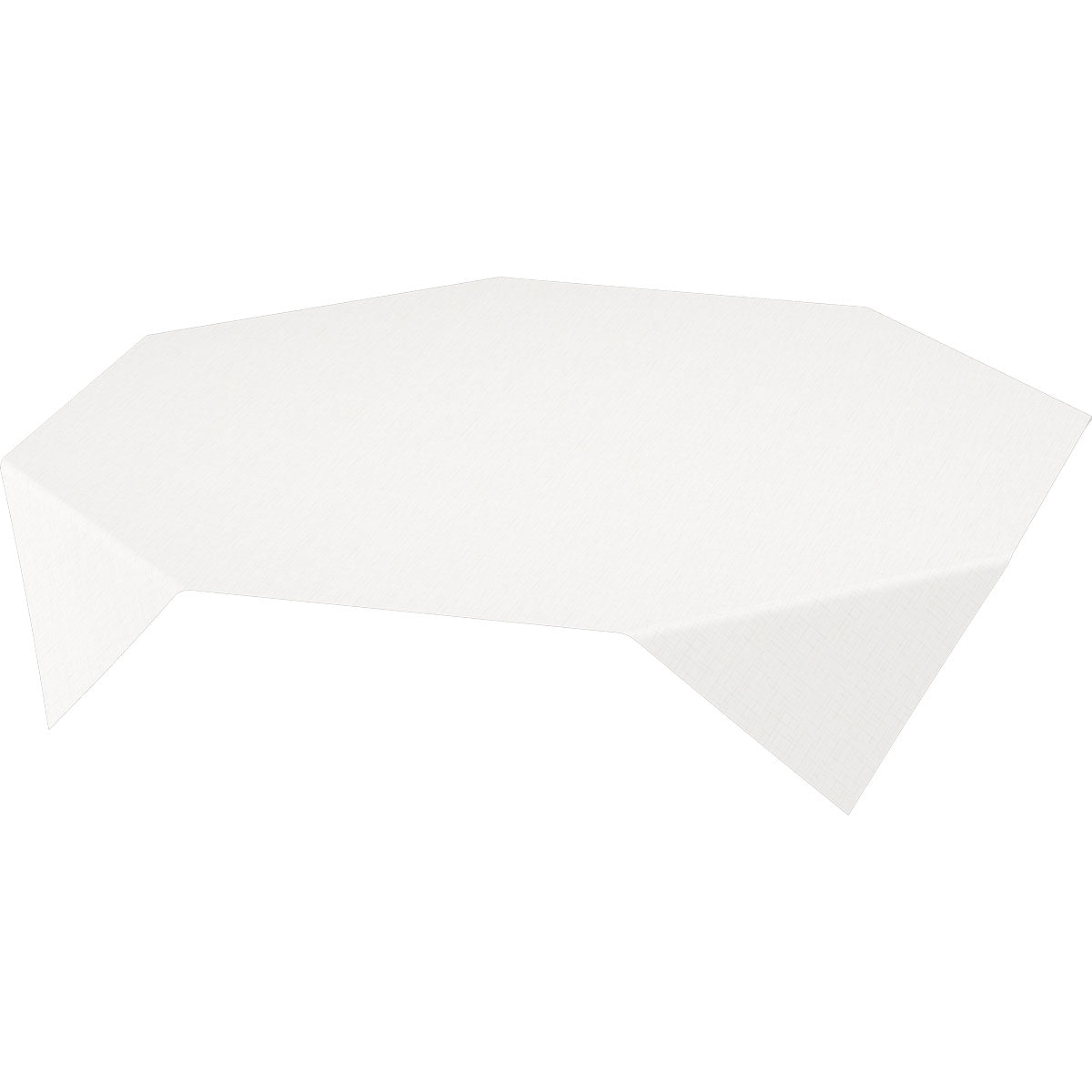 Dunisilk MD-bordduken 84x84 cm Linnea vit från Duni GmbH är en högkvalitativ, vit, åttkantig duk som hänger elegant över bordet. Förpackningen innehåller 20 stycken.