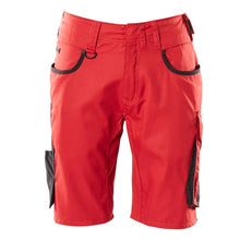 Shorts, lätta shorts, röd/svart