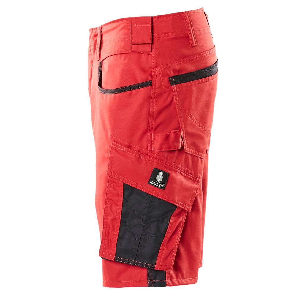 Shorts, lätta shorts, röd/svart