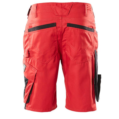 Shorts, lätta shorts, röd/svart