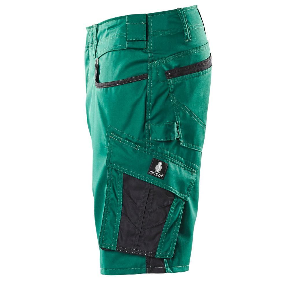 Shorts, lätta shorts, grön/svart