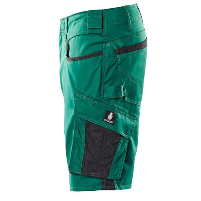 Shorts, lätta shorts, grön/svart