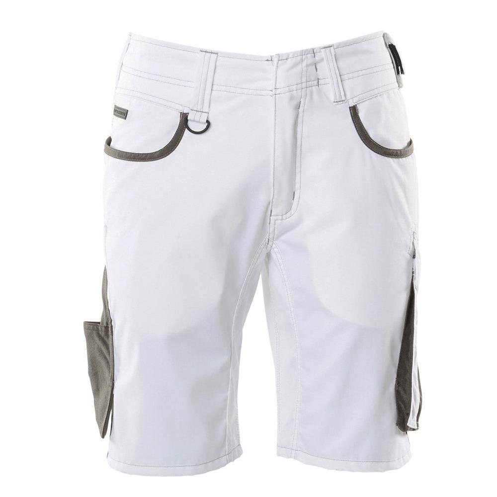 Shorts, lätta shorts, vit/mörk antracit