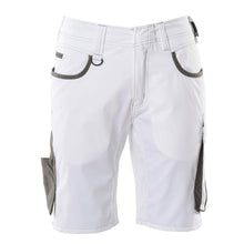 Shorts, lätta shorts, vit/mörk antracit