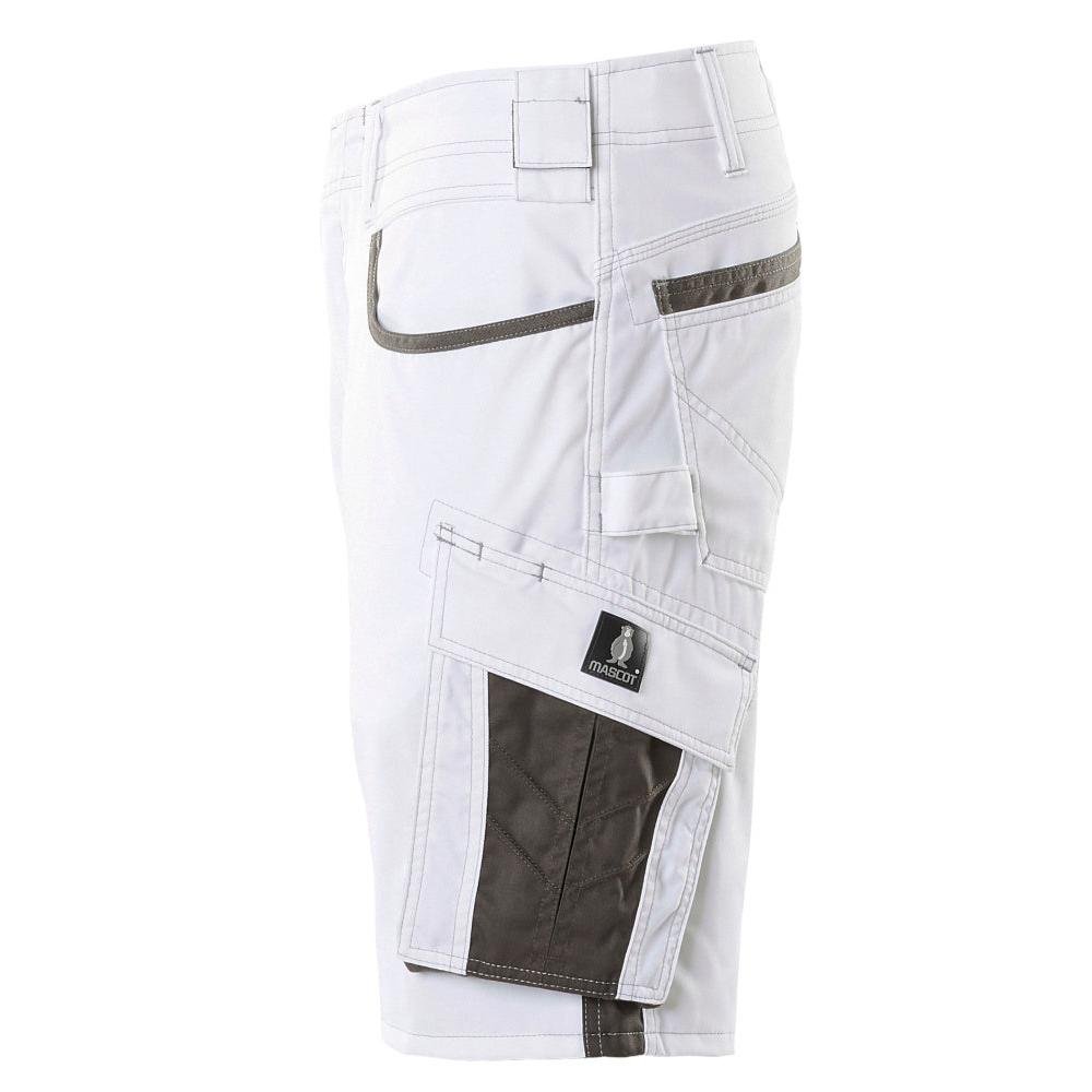 Shorts, lätta shorts, vit/mörk antracit