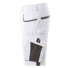 Shorts, lätta shorts, vit/mörk antracit