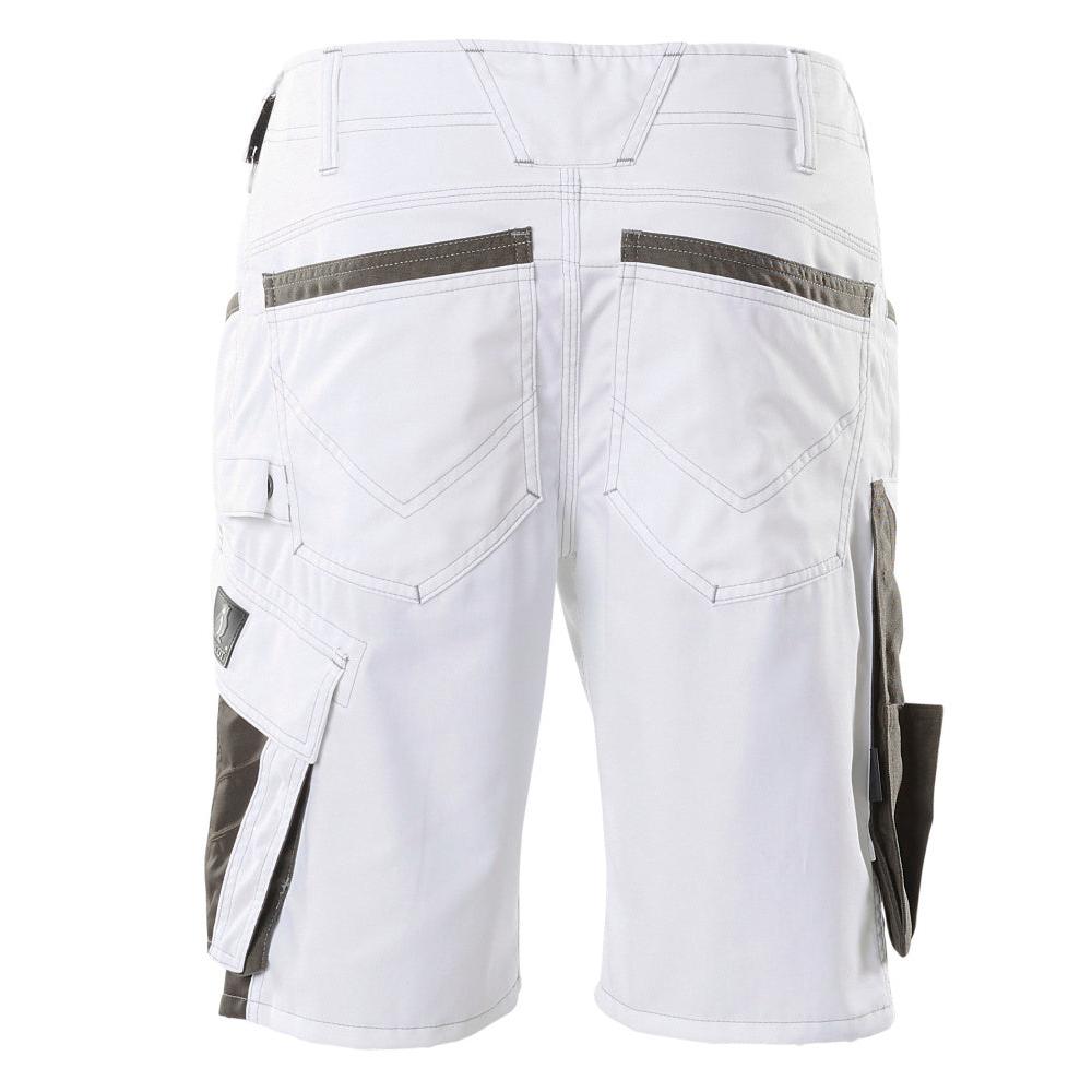 Shorts, lätta shorts, vit/mörk antracit
