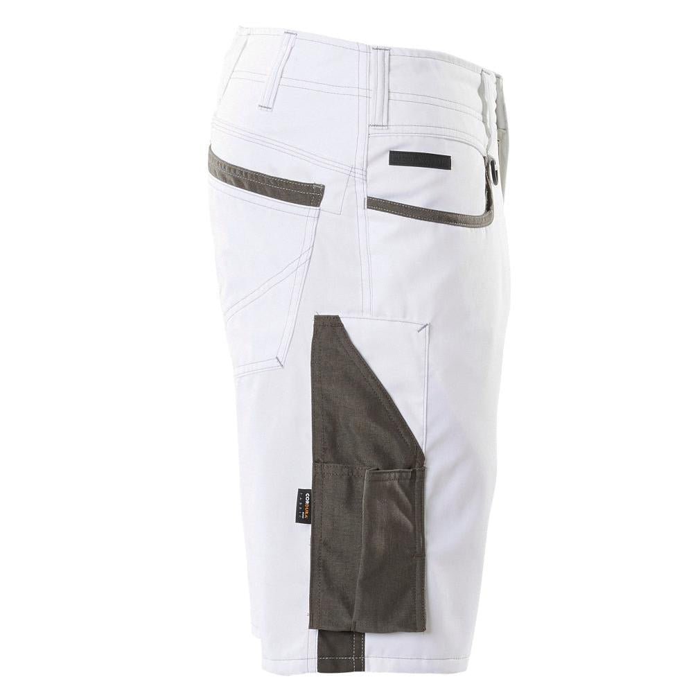 Shorts, lätta shorts, vit/mörk antracit