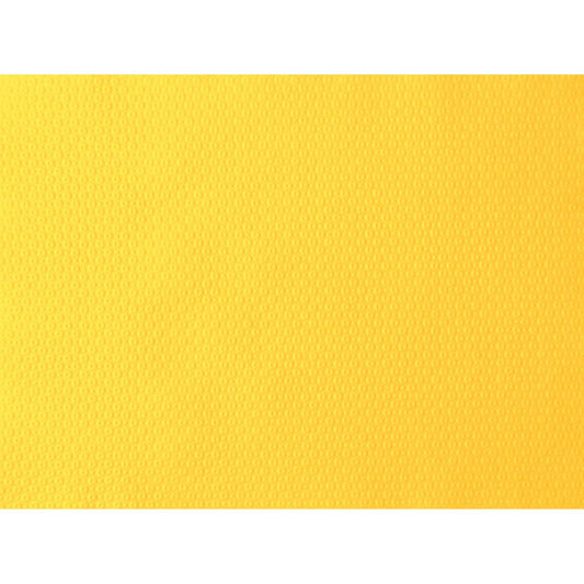 Nahaufnahme der strukturierten Oberfläche der Duni GmbH Papier-Tischsets 30x40 cm in Gelb (Packung 500 Stück), die ein subtiles Muster aus kleinen, gleichmäßig verteilten, erhabenen Punkten zeigt - perfekt für festliche Anlässe und Feiern.