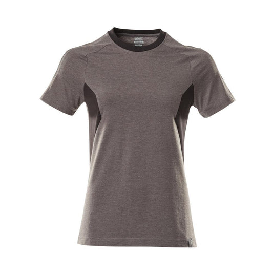 T-shirt, dam T-shirt, mörk antracit/svart