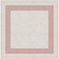 Dunisilk-mittdukarna 84 x 84 cm Cocina bordeaux från Duni GmbH har en beige strukturerad bakgrund och tunna röda linjer som bildar koncentriska kvadrater - idealisk som elegant bordsdekoration eller för stilfulla lagerbårdseffekter. Förpackningen innehåller 20 stycken.