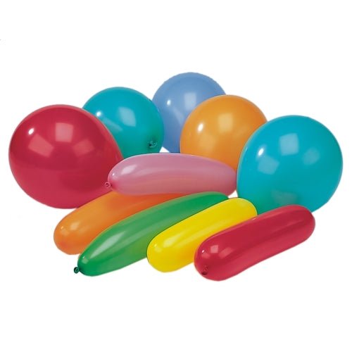 De PAPSTAR färgglada ballonger, olika former, festdekoration (20 stycken, PAPSTAR GmbH) är runda och ovala ballonger i färgerna röd, blå, orange, grön, gul och rosa - idealiska för en livlig festdekoration.