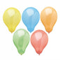 PAPSTAR GmbH ballonger "Rainbow" Ø 19 cm, blandade färger i 10-pack: Tio färgglada ballonger för varje fest, idealiska för födelsedagar och perfekt arrangerade mot en vit bakgrund.