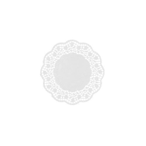 Den PAPSTAR tallriks- och koppunderlägget runt Ø 12 cm, vitt (250 stycken, krympfolie) från PAPSTAR GmbH har en rund vit design med spetsliknande kant - idealiskt som en elegant duk för koppar eller tallrikar.