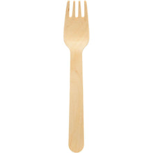 Duni GmbH Gabel 160 mm, trä obehandlad är ett miljövänligt träbestick som kombinerar sked- och gaffelfunktioner och är idealiskt för en hållbar kost; tillgänglig i förpackningar om 100 stycken.