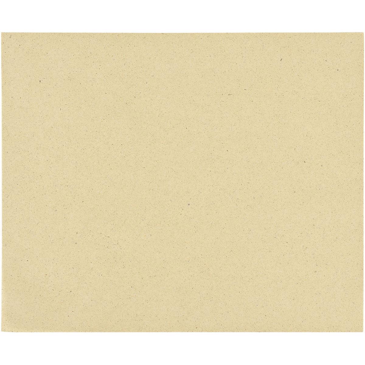 Vy uppifrån på ett omärkt, strukturerat ljusbeige Duni GmbH Graspapper Bloom Mini (345x290 mm) Natur Gräspapper med diskreta stänk; förpackningen innehåller 1000 stycken.