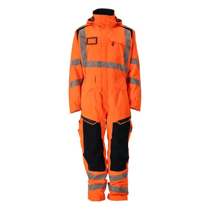Vinteroverall CLIMASCOT®, lätt vinterkombination, hi-vis orange/svart-blå