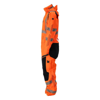 Vinteroverall CLIMASCOT®, lätt vinterkombination, hi-vis orange/svart-blå
