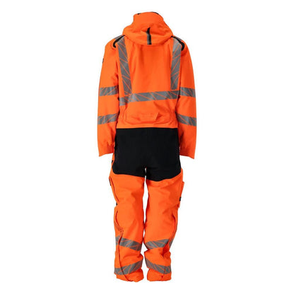 Vinteroverall CLIMASCOT®, lätt vinterkombination, hi-vis orange/svart-blå