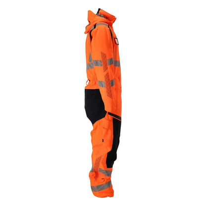 Vinteroverall CLIMASCOT®, lätt vinterkombination, hi-vis orange/svart-blå
