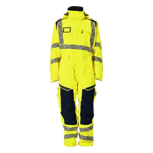 Vinteroverall CLIMASCOT®, lätt vinterkombination, hi-vis gul/svart-blå