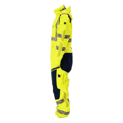 Vinteroverall CLIMASCOT®, lätt vinterkombination, hi-vis gul/svart-blå