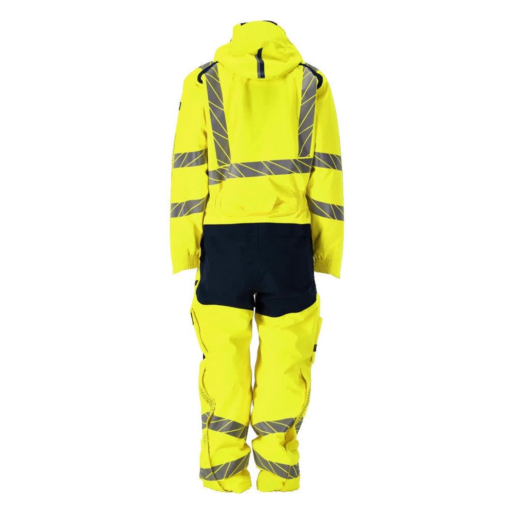 Vinteroverall CLIMASCOT®, lätt vinterkombination, hi-vis gul/svart-blå
