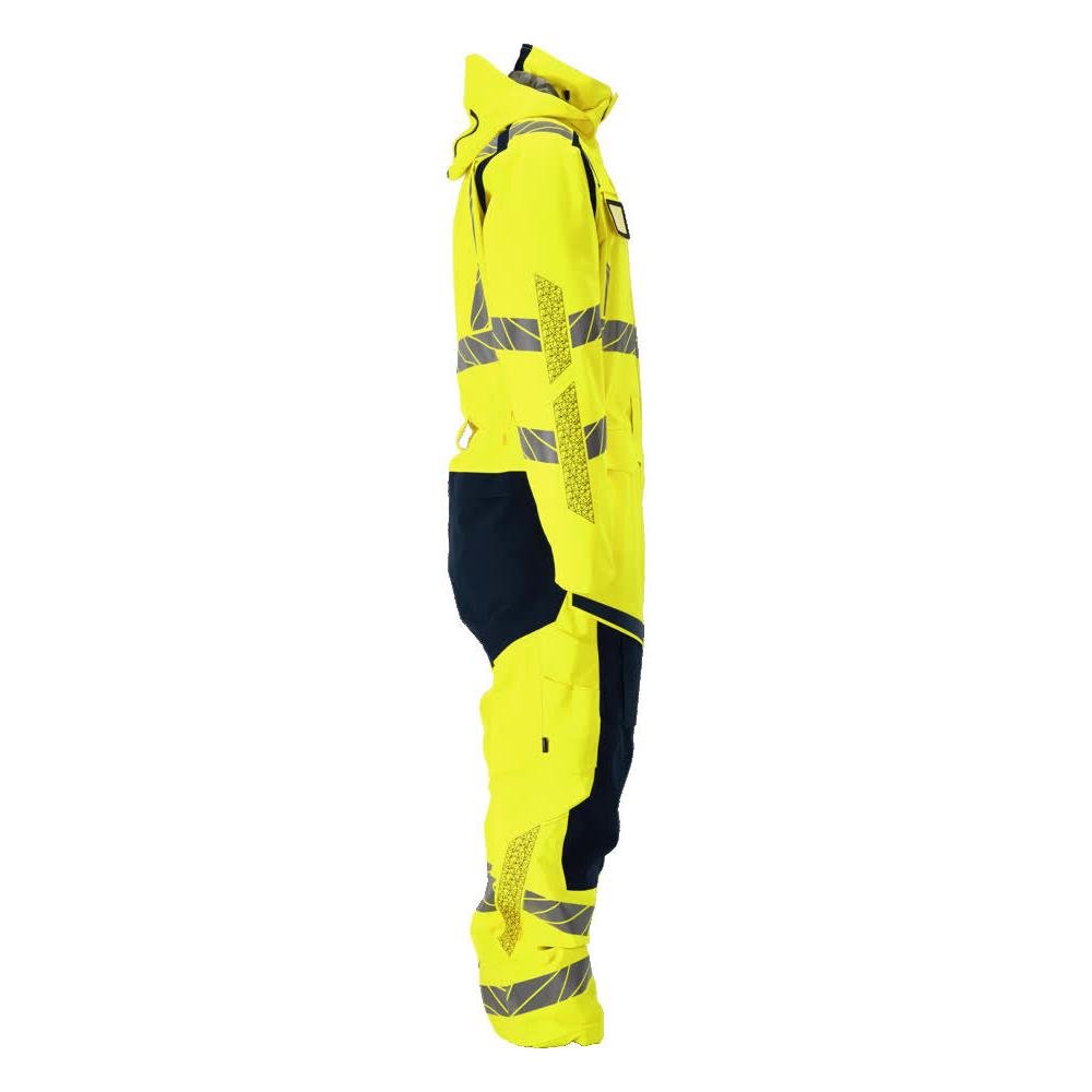 Vinteroverall CLIMASCOT®, lätt vinterkombination, hi-vis gul/svart-blå