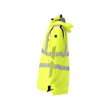 Parkas CLIMASCOT®-foder, lätt parkas, hi-vis gul/svart-blå