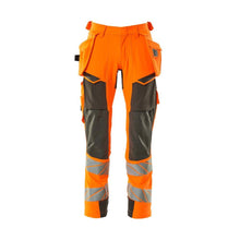 Byxor med hängfickor, ULTIMATE STRETCH-byxor, hi-vis orange/mörk antracit