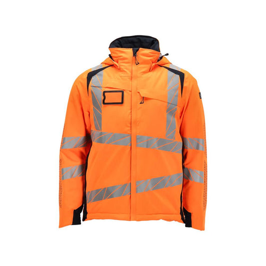 Vinterjacka CLIMASCOT®, lätt vinterjacka, hi-vis orange/svart-blå