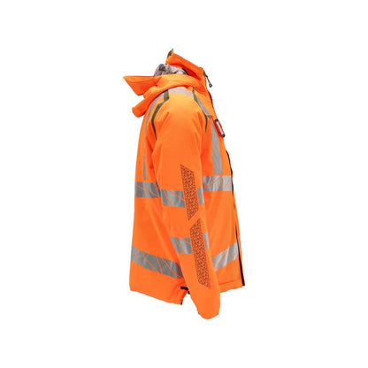 Vinterjacka CLIMASCOT®, lätt vinterjacka, hi-vis orange/mossgrön
