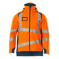 Vinterjacka CLIMASCOT®, lätt vinterjacka, hi-vis orange/mörk petroleum