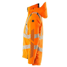 Vinterjacka CLIMASCOT®, lätt vinterjacka, hi-vis orange/mörk petroleum