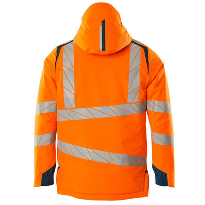 Vinterjacka CLIMASCOT®, lätt vinterjacka, hi-vis orange/mörk petroleum