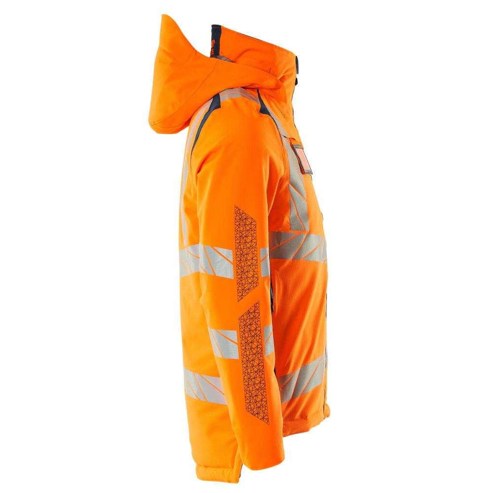 Vinterjacka CLIMASCOT®, lätt vinterjacka, hi-vis orange/mörk petroleum