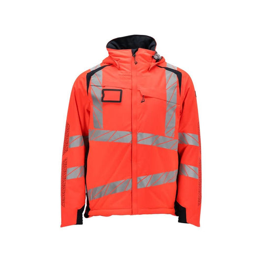 Vinterjacka CLIMASCOT®, lätt vinterjacka, Hi-vis röd/svart-blå