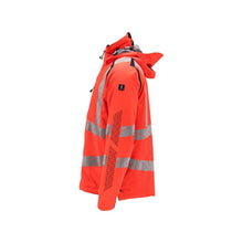 Vinterjacka CLIMASCOT®, lätt vinterjacka, Hi-vis röd/svart-blå