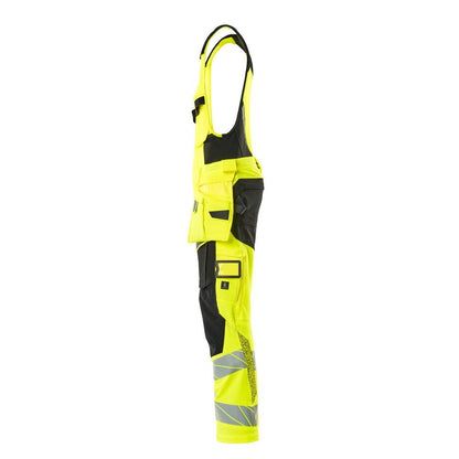 Kombinationsbyxor, hängfickor, ULTIMATE STRETCH kombinationsbyxor, hi-vis gul/svart