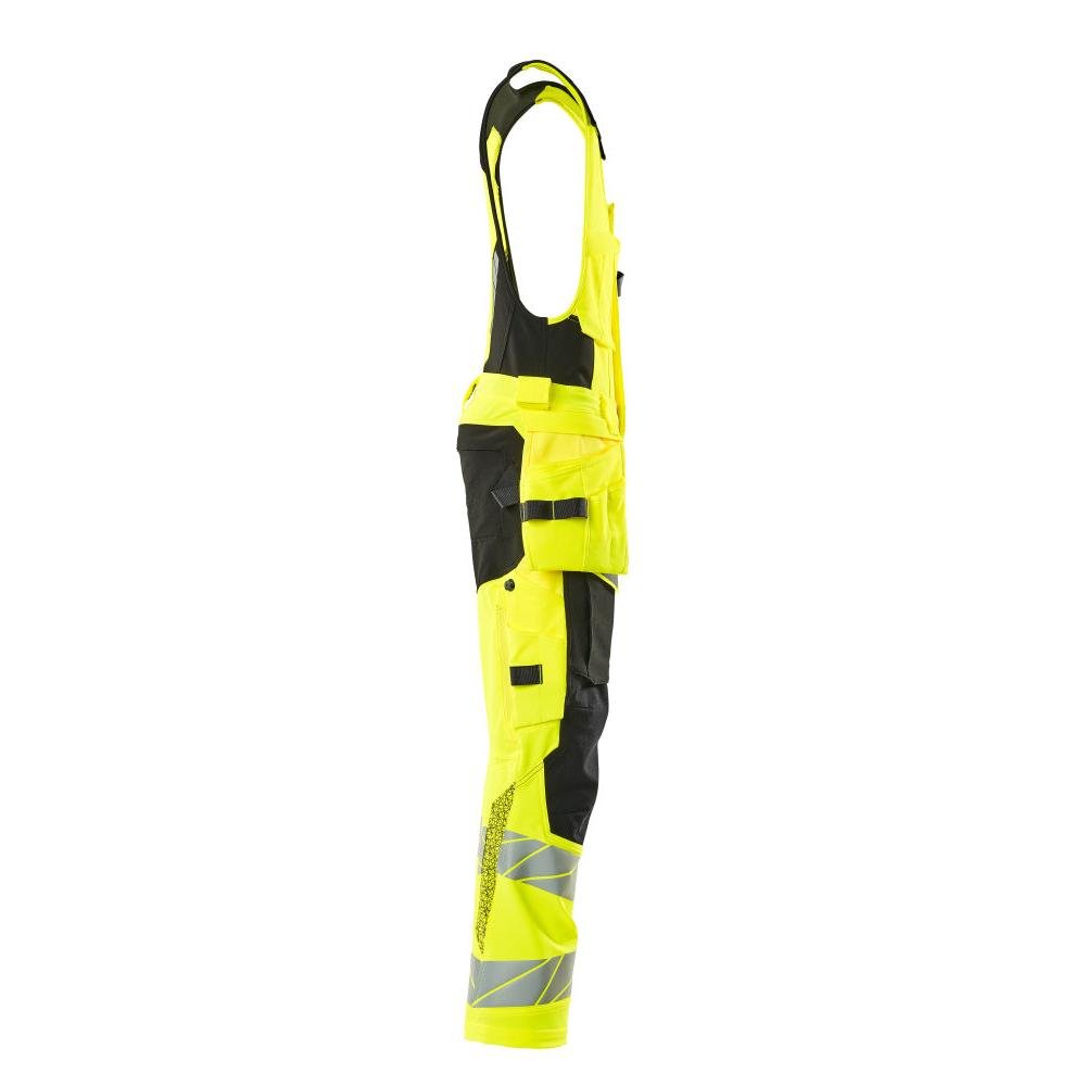 Kombinationsbyxor, hängfickor, ULTIMATE STRETCH kombinationsbyxor, hi-vis gul/svart