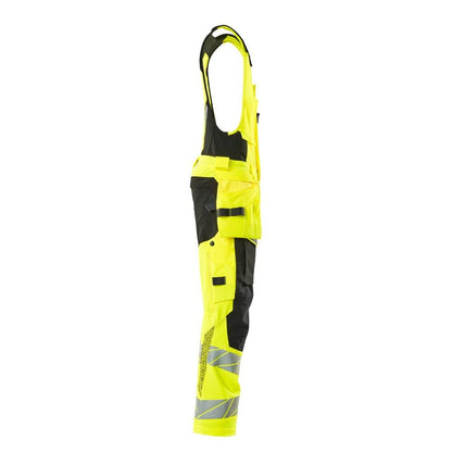 Kombinationsbyxor, hängfickor, ULTIMATE STRETCH kombinationsbyxor, hi-vis gul/svart